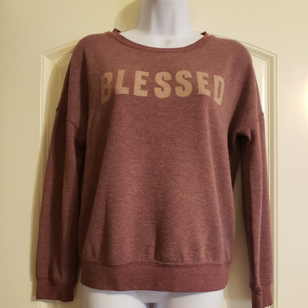 Zoe + Liv Blessed Sweat Shirt